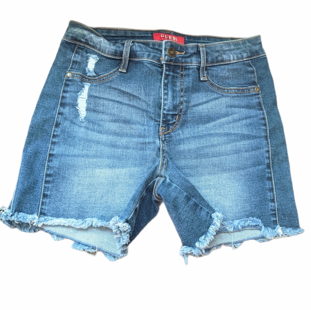 Guess distressed cut off shorts size 27